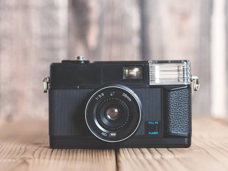 置かれているカメラ